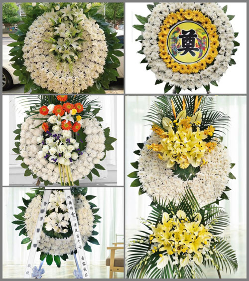 山西忻州五台县灵境乡花圈速递